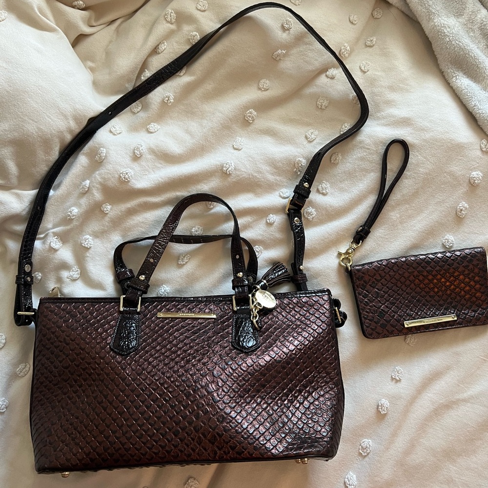 Brahmin Melbourne Tote and matching Wristlet Wallet